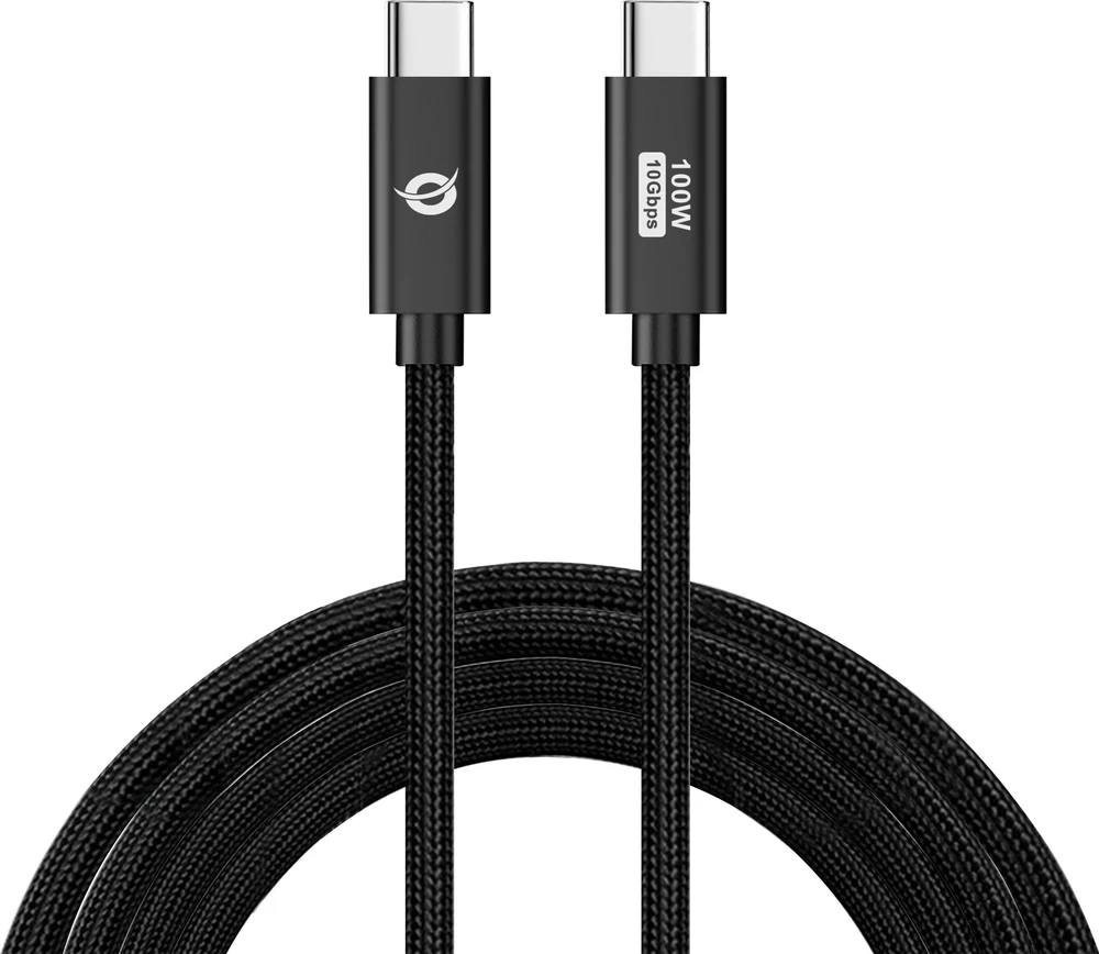 Kabelis USB Conceptronic USB-C - USB-C 1.2 m Juodas (ETTA02B12)