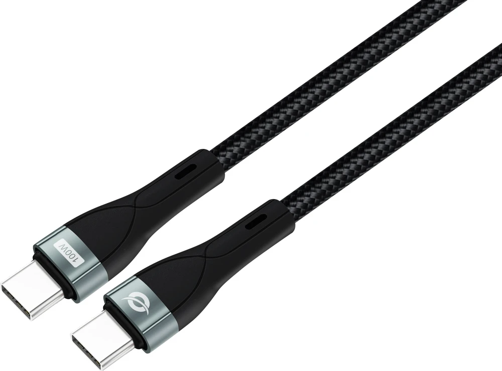 Kabelis USB Conceptronic USB-C - USB-C 1.2 m Juodas (ETTA01B12)