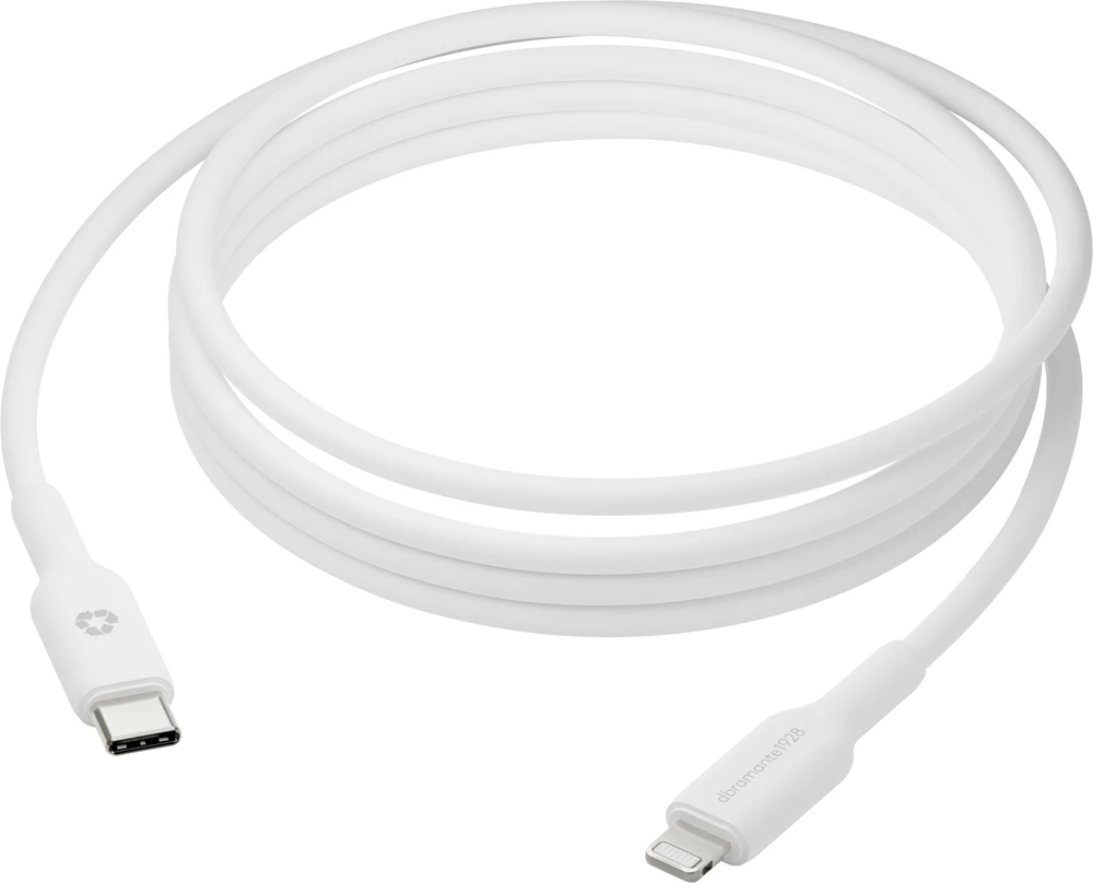 dbramante1928 įkrovimo laidas – 2 m USB-C į „Lightning“ – belaidis, 2 m, USB C, USB 2.0, 0,48 Gbit/s, baltas