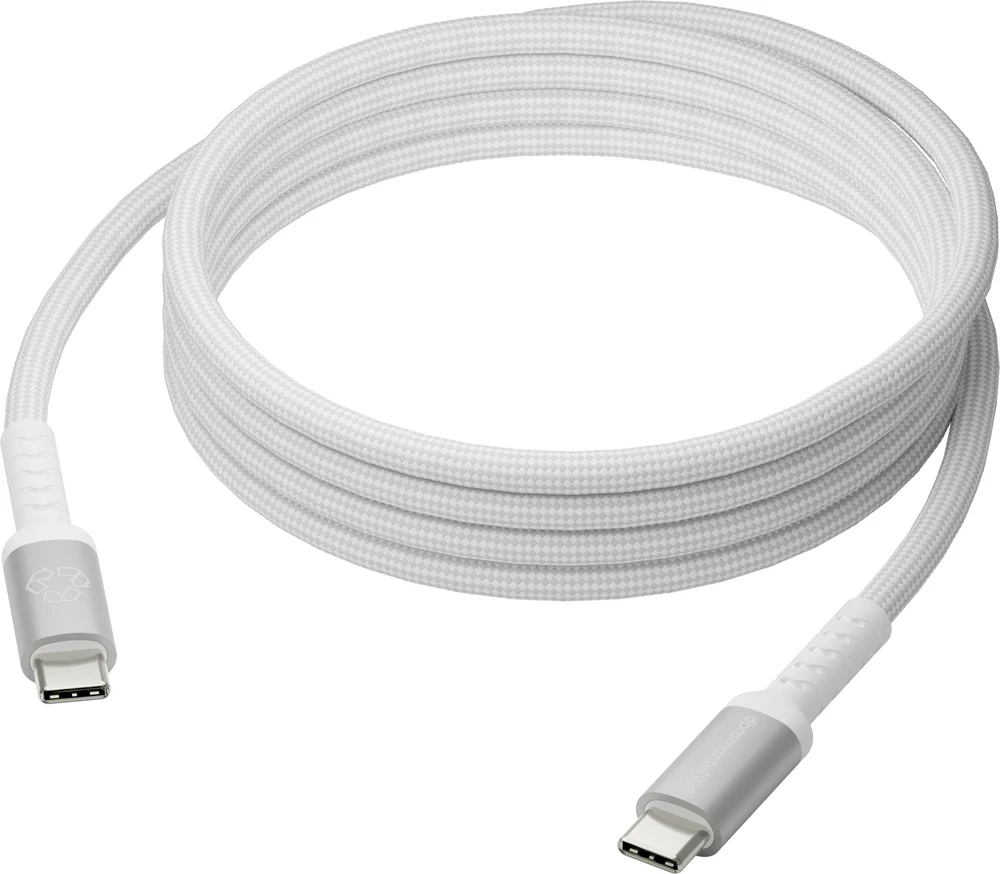 dbramante1928 įkraunamas IT – kabelis – BRD – 2 m USB-C/USB-C 100 W – W, 2 m, USB C, USB C, baltas