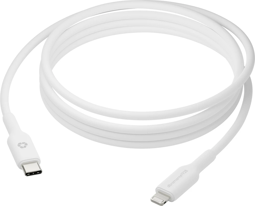 Kabelis USB dbramante re-charge Pro - Kabelis Lightning męski do Lightning męski - 2 m - balta