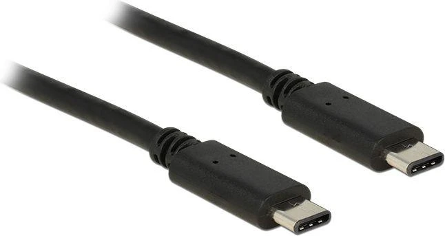 DELOCK Cable USB Type-C2.0 male > USB Type-C2.0 male 1 m juodas