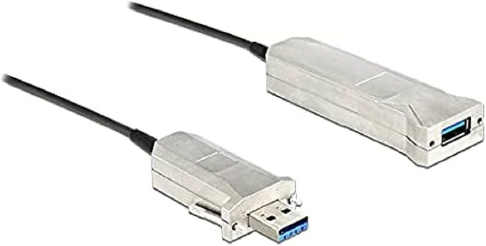 Kabelis USB Delock USB-A - USB-A 20 m Pilka (83739)