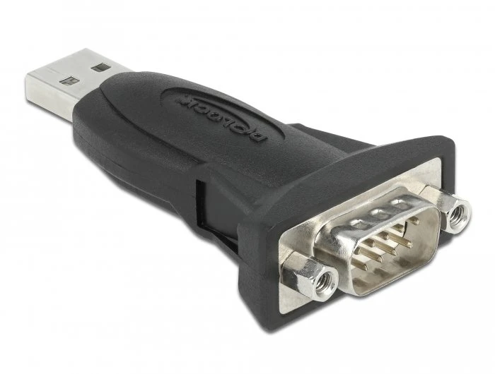Kabelis USB Delock USB-A - RS-232 0.8 m Juodas (61506)