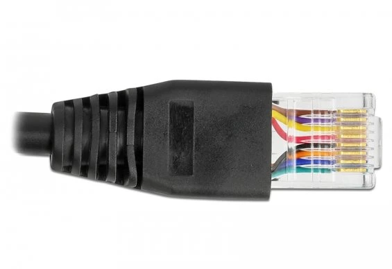 Kabelis USB Delock USB-A - RJ-45 1 m Juodas (64160)