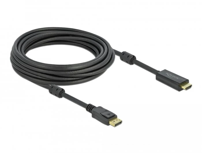 Juodas Delock USB laidas su jungtimis