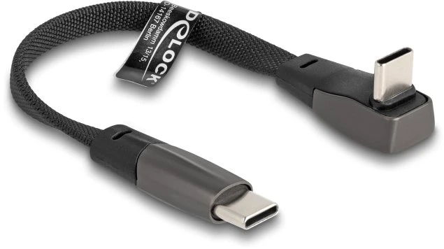 Kabelis USB Delock USB-C - USB-C 1 m Juodas (80751)