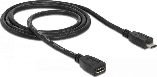 Delock ilgintuvas USB 2.0 tipo Micro-B kištukas > USB 2.0 tipo Micro-B lizdas