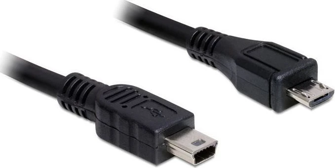 DELOCK cable USB micro-B St/ USB mini St 1m