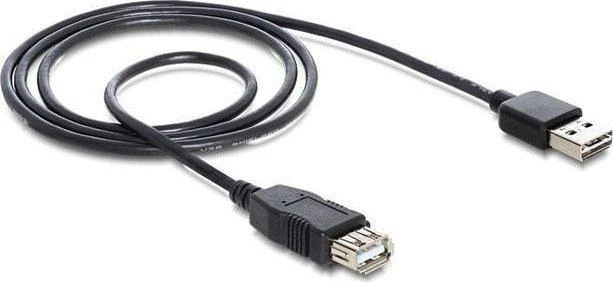 DELOCK kabelis EASY-USB 2.0-A kištukas > USB 2.0-A moteriškas prailginimas 1 m