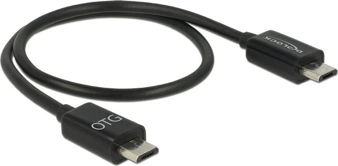 „Delock“ maitinimo paskirstymo kabelis „Micro USB-B“ kištukas > „Micro USB-B“ kištukas OTG