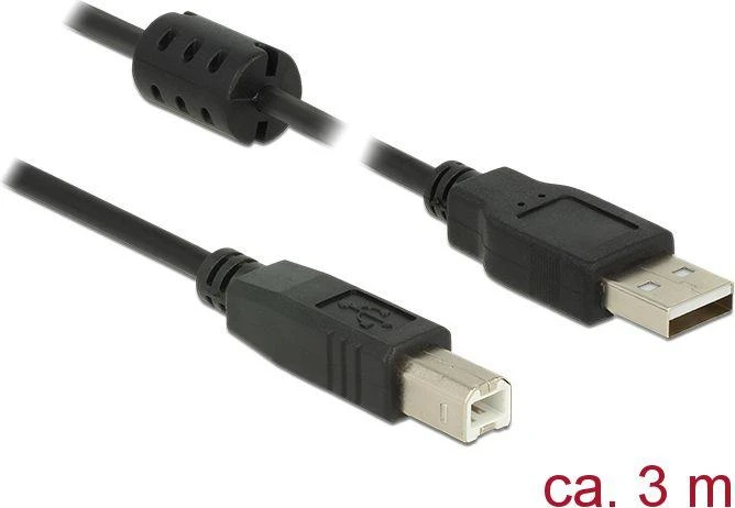 Delock kabelis USB 2.0 A kištukas > USB 2.0 B kištukas 3,0 m