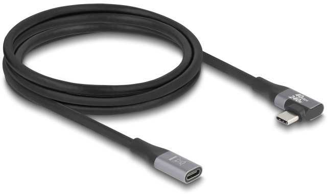 DeLOCK 81148, 2 m, USB C, USB C, 20 Gbit/s, Juoda