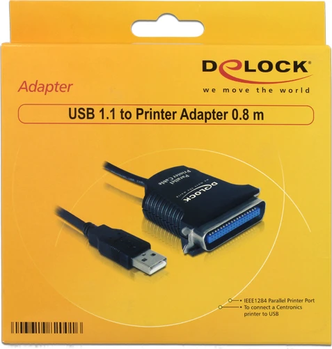 Kabelis USB Delock USB-A - 0.8 m Juodas (82001)
