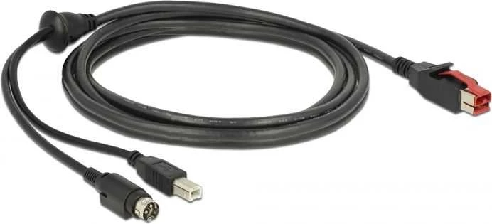 DLC DeLOCK 85489 USB kabelis USB 2.0 3 m USB B Juoda