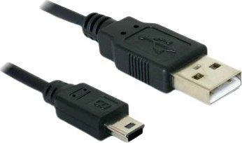 DELOCK Cable USB 2.0 mini B Standartinis 5 kontaktų 0,7 m