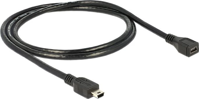 Kabelis USB Delock USB-A - miniUSB 1 m Juodas (82667)