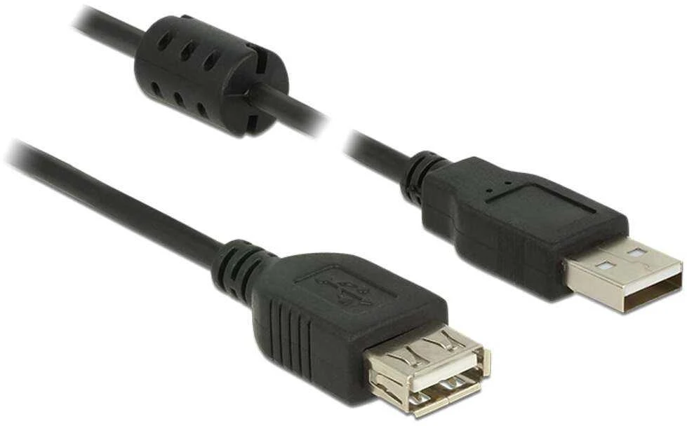 Kabelis USB Delock USB-A - USB-A 0.5 m Juodas (84882)