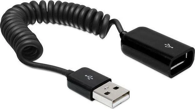 „Delock“ ilginamasis USB 2.0-A spiralinis kabelis