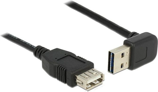 Kabelis USB Delock USB-A - USB-A 1 m Juodas (83547)