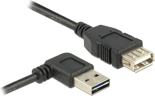 Kabelis USB Delock USB-A - USB-A 1 m Juodas (83551)