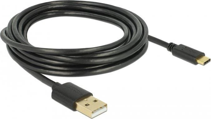 Delock kabelis USB 2.0 Type-A kištukas > Type-C™ 2.0 kištukas 3,0 m juodas