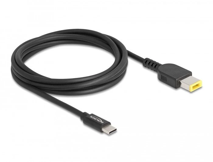 USB kabelis Delock USB-C – Lenovo DC-in 1,5 m Juodas (87970)
