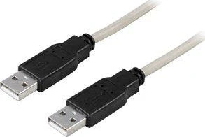 Kabelis DELTACO USB 2.0, A tipo vyriškas - A tipo vyriškas, 3m / USB2-9