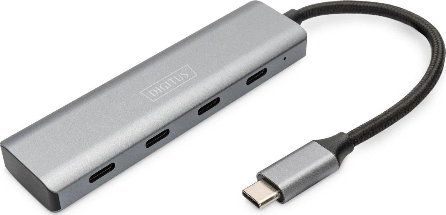 Assmann Electronic DIGITUS USB-C 4 prievadų HUB 4x USB-C 3.1 Gen1 5Gbps