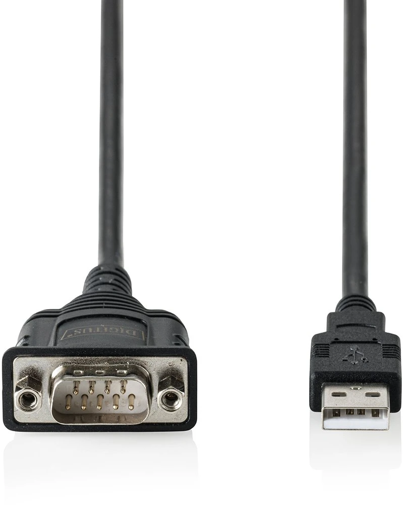 Kabelis USB Digitus USB-A - DB-9 1.8 m Juodas (DA-70172)