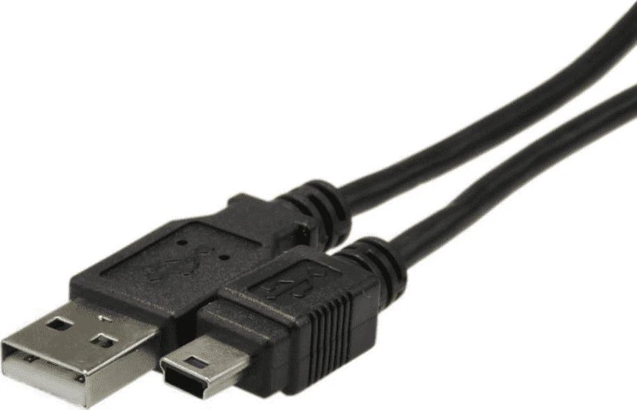 Assmann Electronic DIGITUS USB2.0 kabelis USB A auf USB mini B 5pin M/M smėlio spalvos 2m masinis