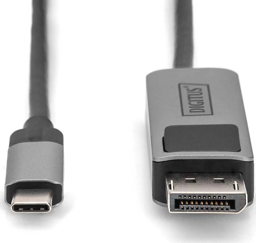 „Digitus“ | Dvikryptis adapterio kabelis | DB-300334-010-S | USB-C į DisplayPort