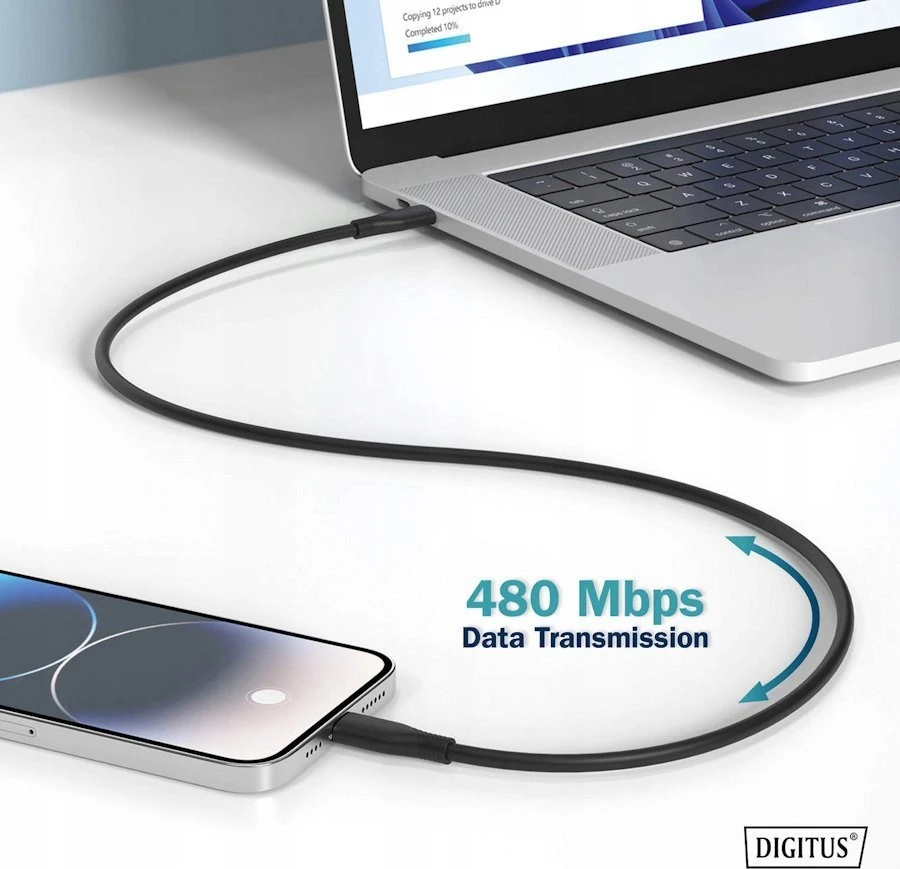 Digitus | USB-C silicone connection cable, 1m | AK-300341-010-S