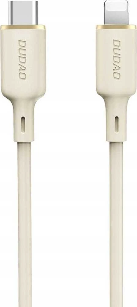 Dudao L7SCL USB-C – Lightning kabelis 30W 1m – beige