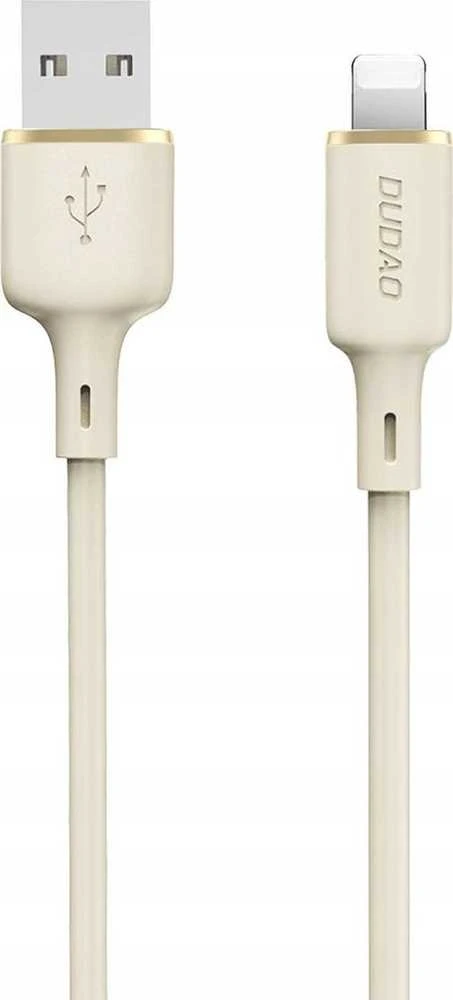 Dudao L7SL USB-A – Lightning 5A kabelis 1m – beige