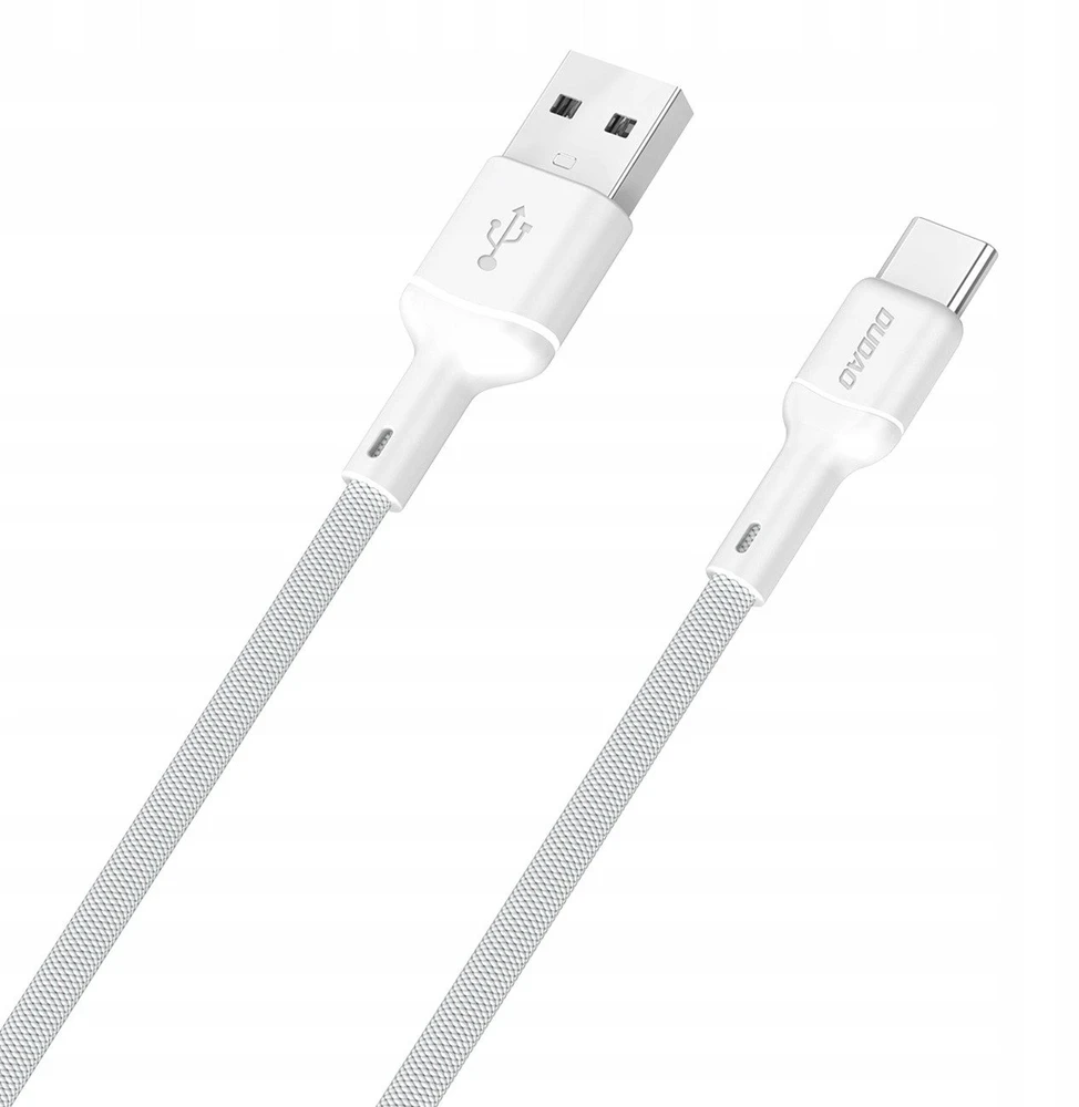 Dudao L9T 5A USB-A – USB-C kabelis 1m – baltos spalvos