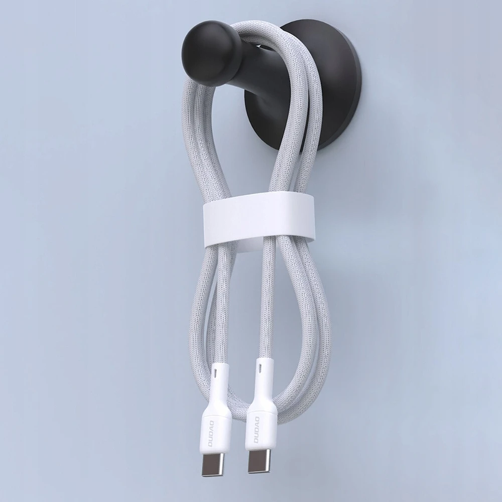 Dudao L9C 65W USB-C – USB-C kabelis 1m – baltos spalvos