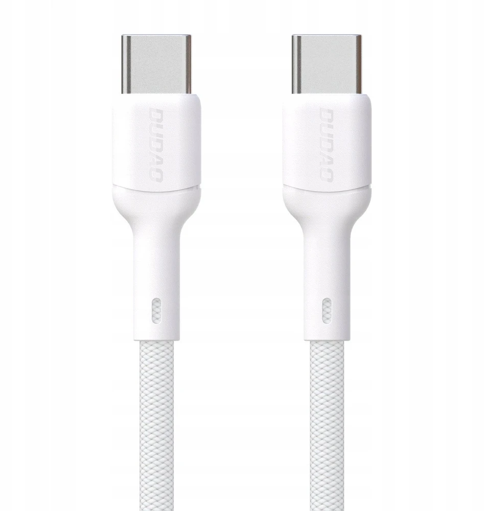 Dudao L9C 65W USB-C – USB-C kabelis 1m – baltos spalvos
