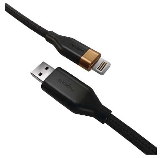 Kabelis USB Duracell Cable Lightning to USB 1M/DRU5012A