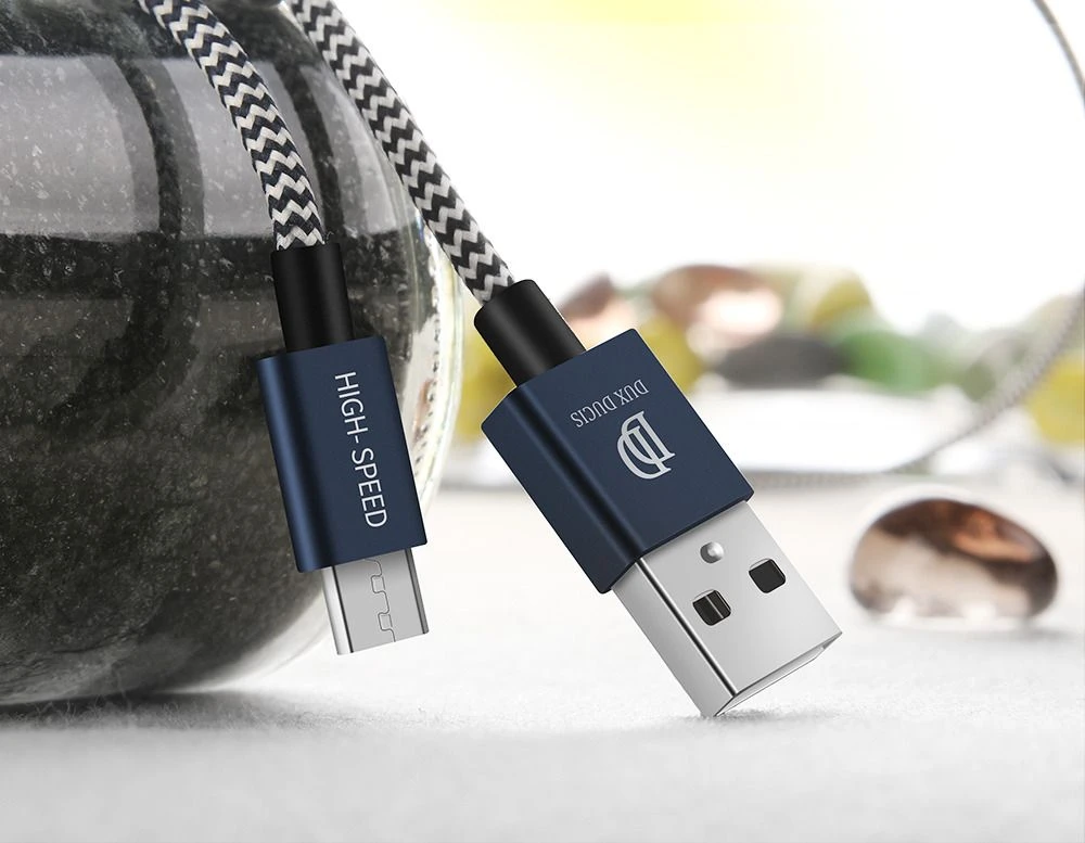 Kabelis USB Dux Ducis USB-A - microUSB 1 m Rožinė (49277-uniw)