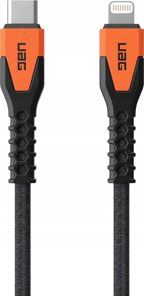 Urban Armor Gear UAG Rugged kabelis USB-C - Lightning 30W 1.5 m - oranžinis