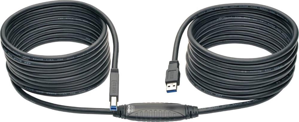 Kabelis USB Eaton U328-025 USB 3.2 Gen 1 Active 8 m USB A USB B 5 Gbit/s Juodas (U328-025)