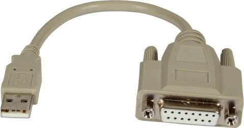 Efb Elektronik Kabelis USB EFB 20 cm USB-A / D-SUB15P USB 2.0 Adapteris Game Port (K5306.020V2)