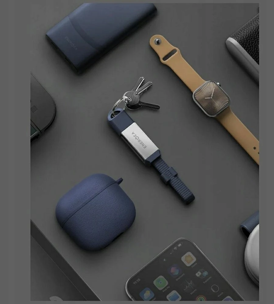 Kabelis Energea Sheath Key 2w1 USB-C skirta USB-C/USB-A 480Mbps 60W 15cm oranžinės spalvos