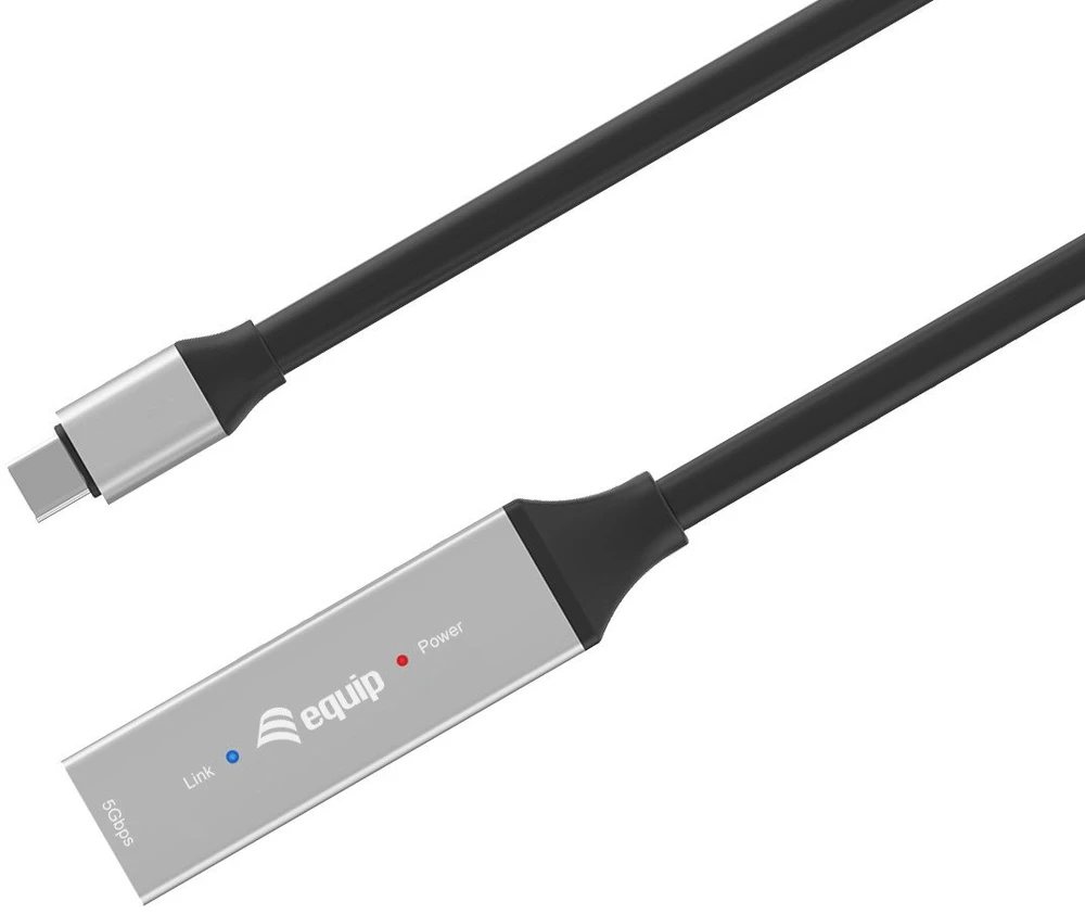 Kabelis USB Equip 133356 kabelis USB USB 3.2 Gen 1 (3.1 Gen 1) 5 m USB C Juodas