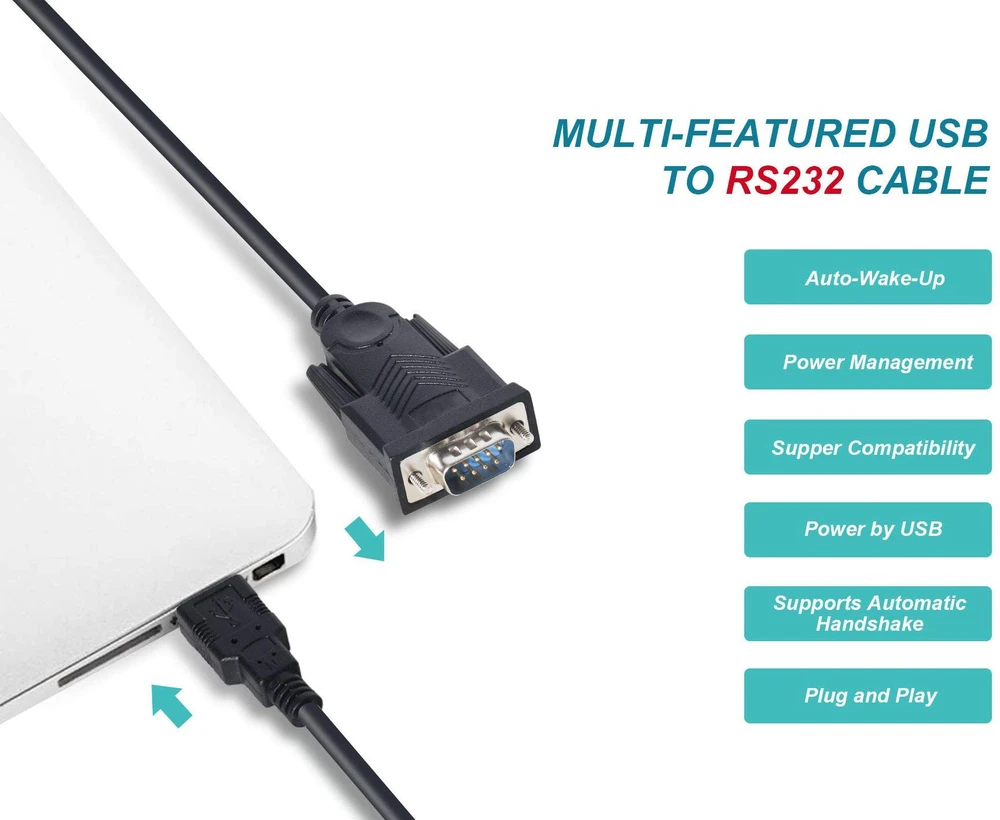 Kabelis USB Equip Adapteris USB-A do Serial RS232-DB9 Prolific St/St 1.5 m Juodas (133391)