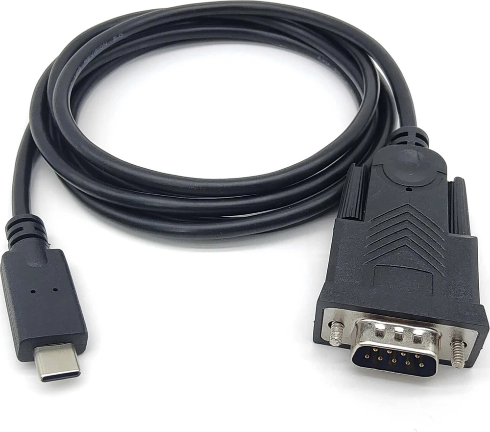 Kabelis USB Equip USB-C -> Serial RS232-DB9 Prolific St/St 1.5 m Juodas (133392)
