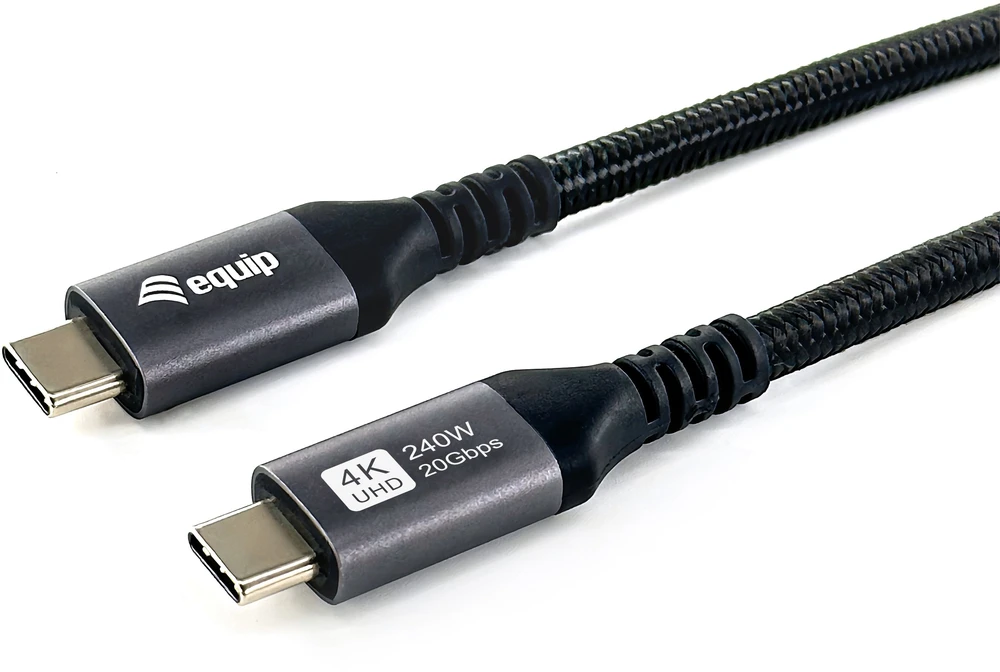 Kabelis USB Equip USB4 Gen 2x2 3 m 20 Gbit/s 240 W Juodas (128384)