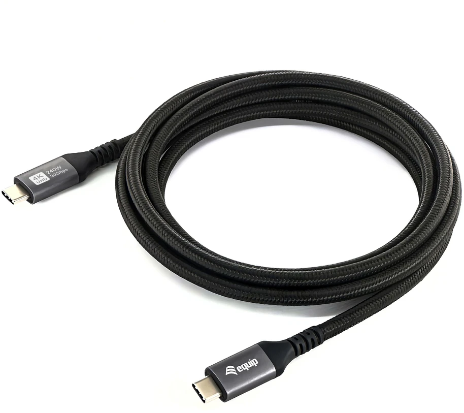 Kabelis USB Equip USB4 Gen 2x2 3 m 20 Gbit/s 240 W Juodas (128384)