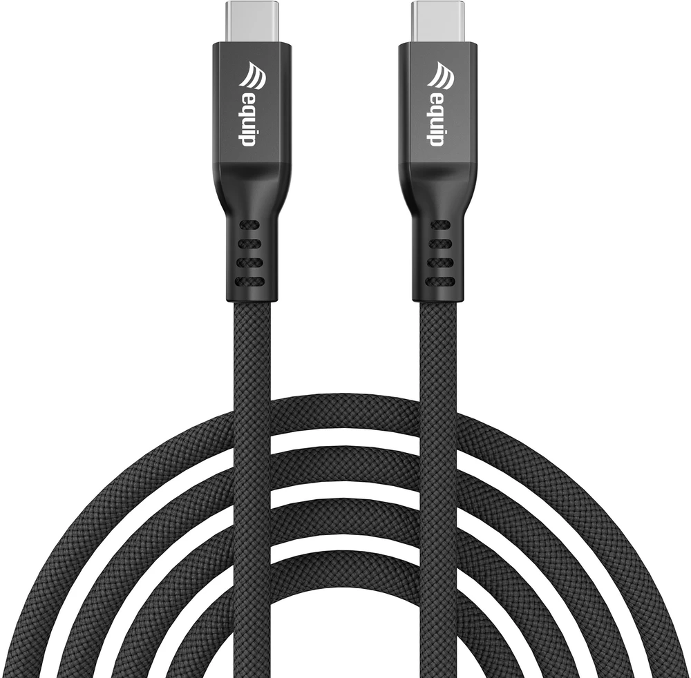 Kabelis USB Equip USB4 Gen 4x2 USB-C 80 Gbit/s 240 W 1.2 m Juodas (128441)